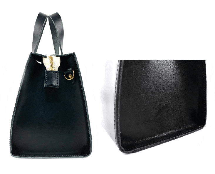 長方形 レザー バッグ