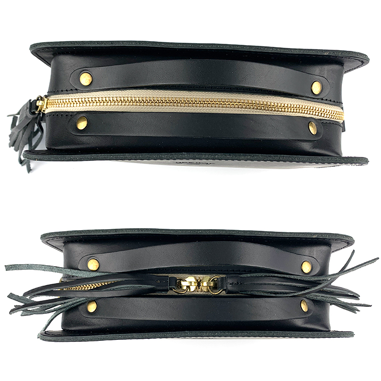 フリンジ 革 牛革